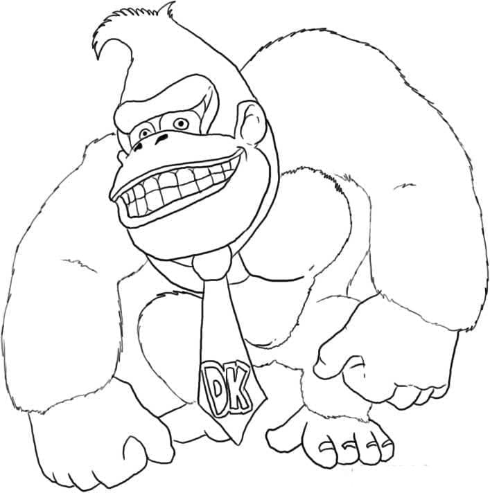 Giant Donkey Kong fargelegging