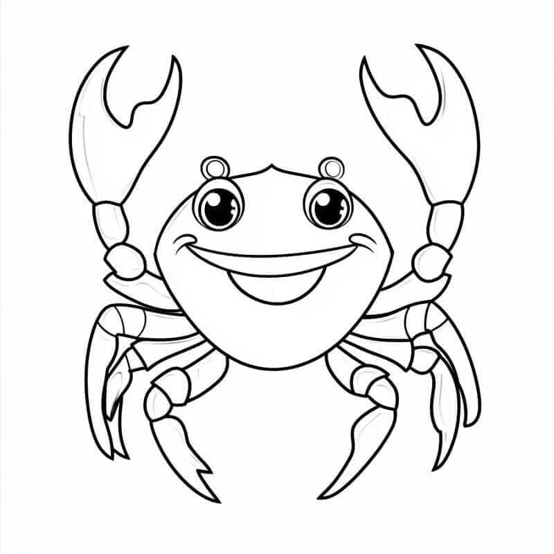 Gratis krabbe fargelegging