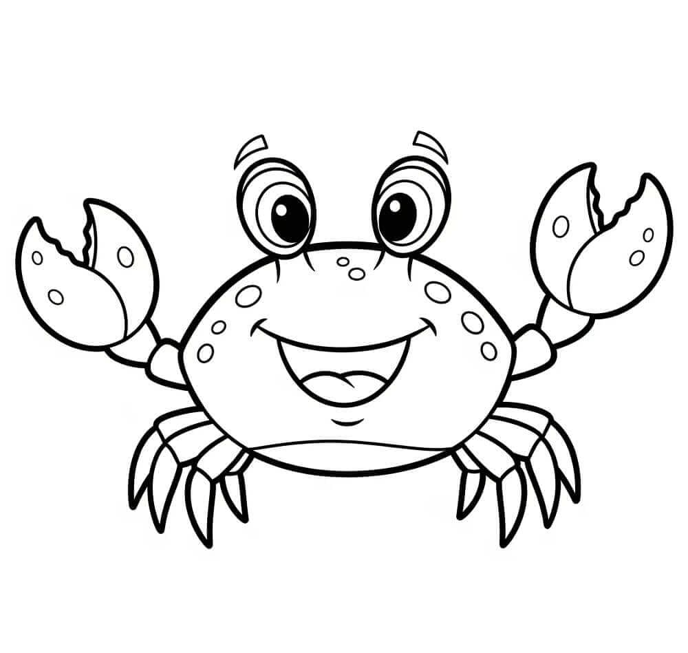Gratis krabbe for barn fargelegging