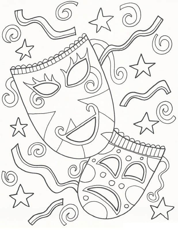 Gratis Mardi Gras fargelegging