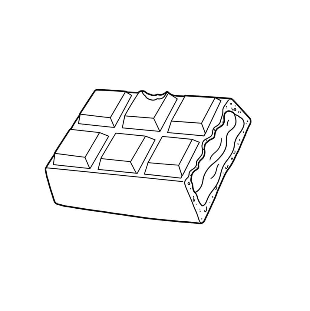 Halv sjokolade fargelegging