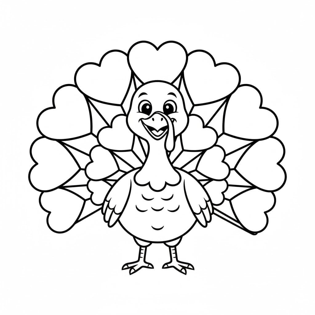 Hjertehalekalkun fargelegging