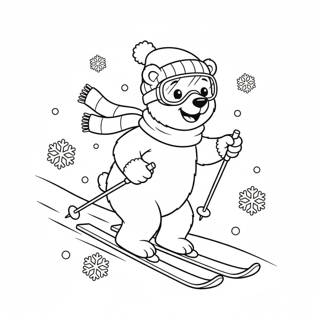 Isbjørnski fargelegging