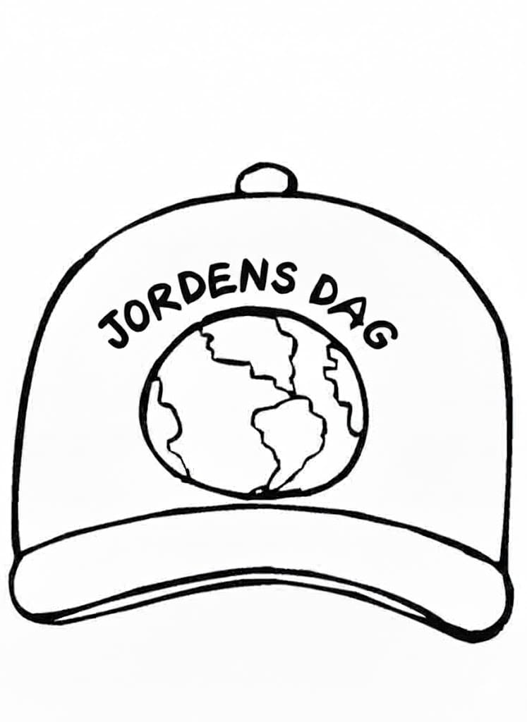 Jordens dag caps fargelegging