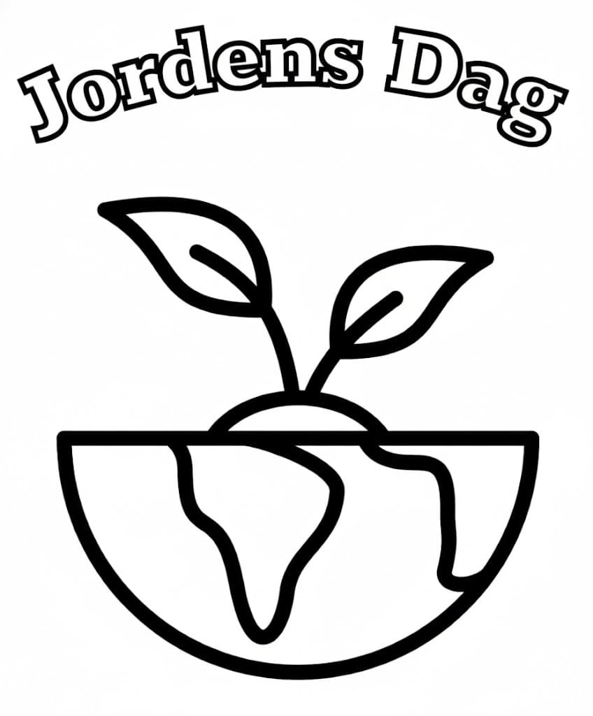 Jordens dag Gratis bilde fargelegging