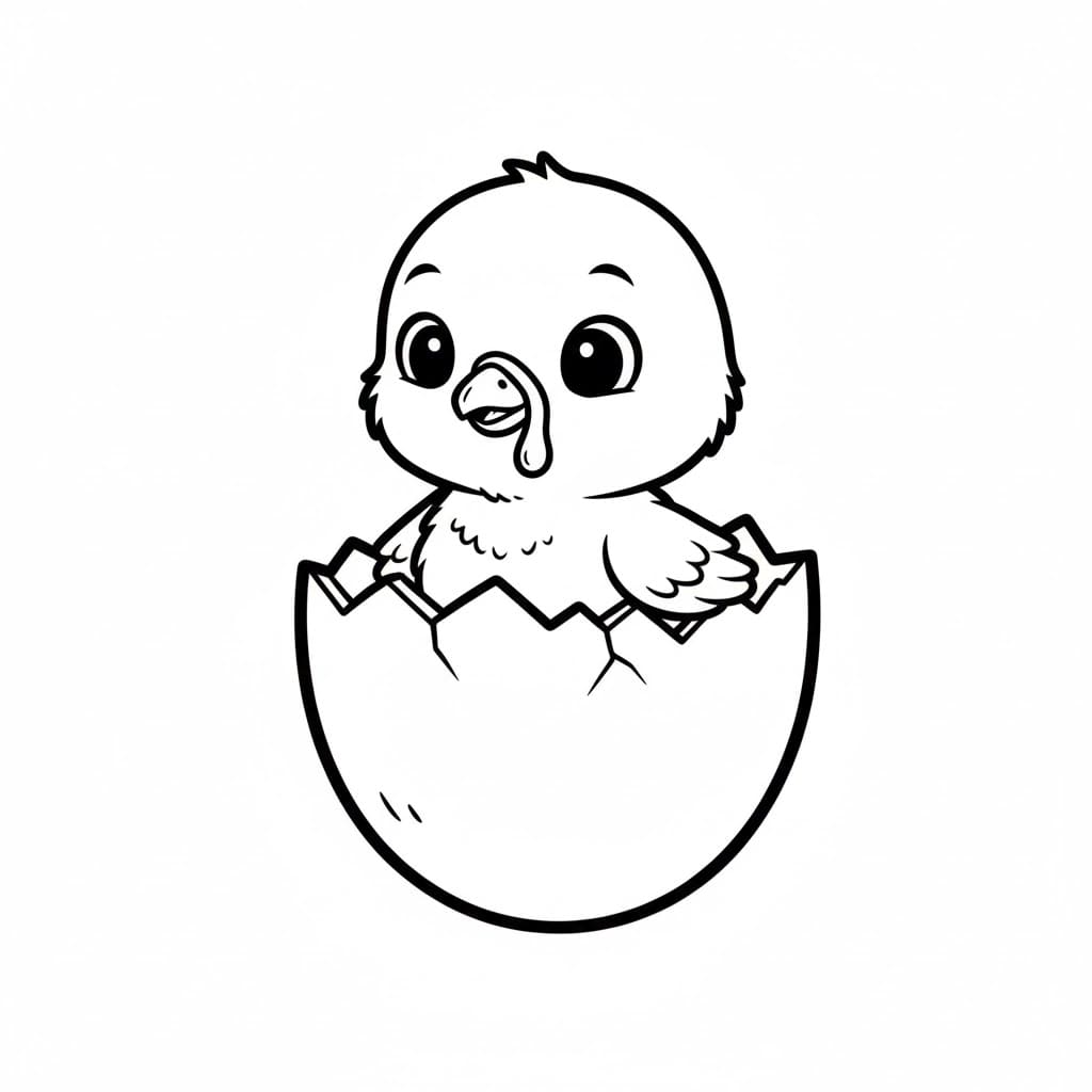 Kalkun klekking fra egg fargelegging