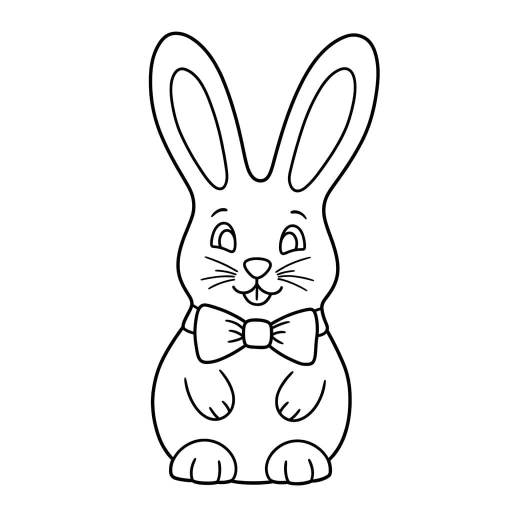 Kaninformet sjokolade fargelegging