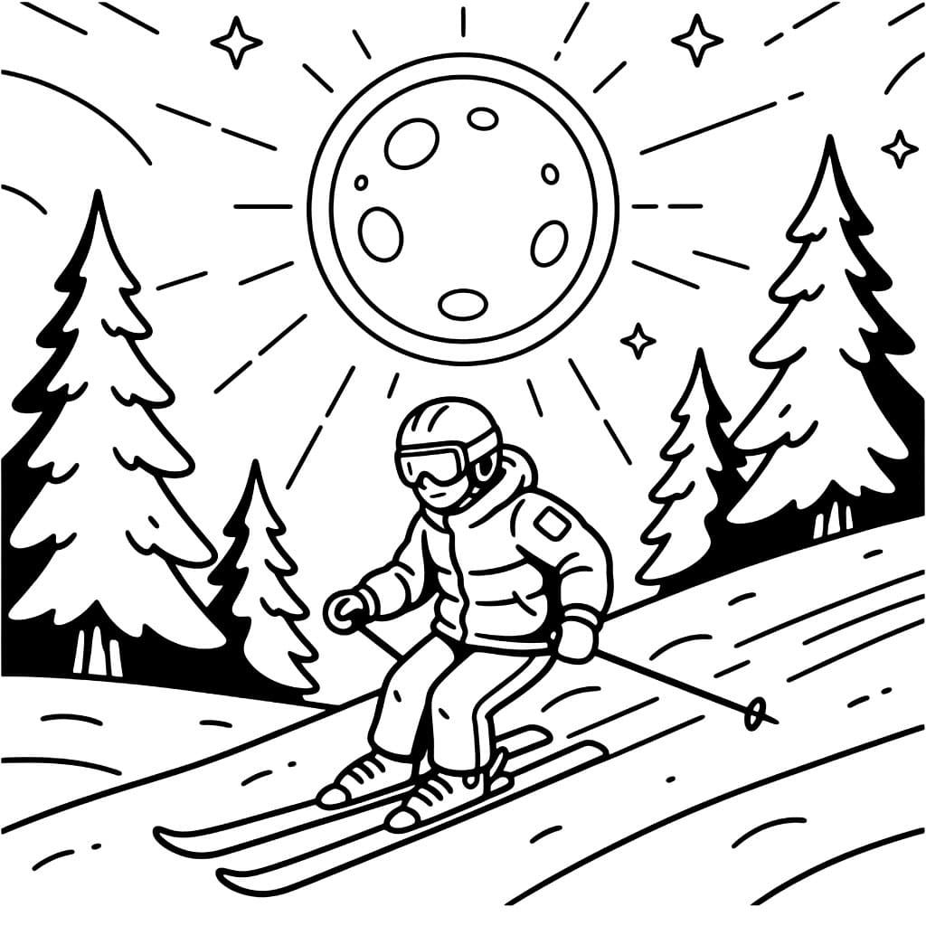 Kveldskjøring fargelegging