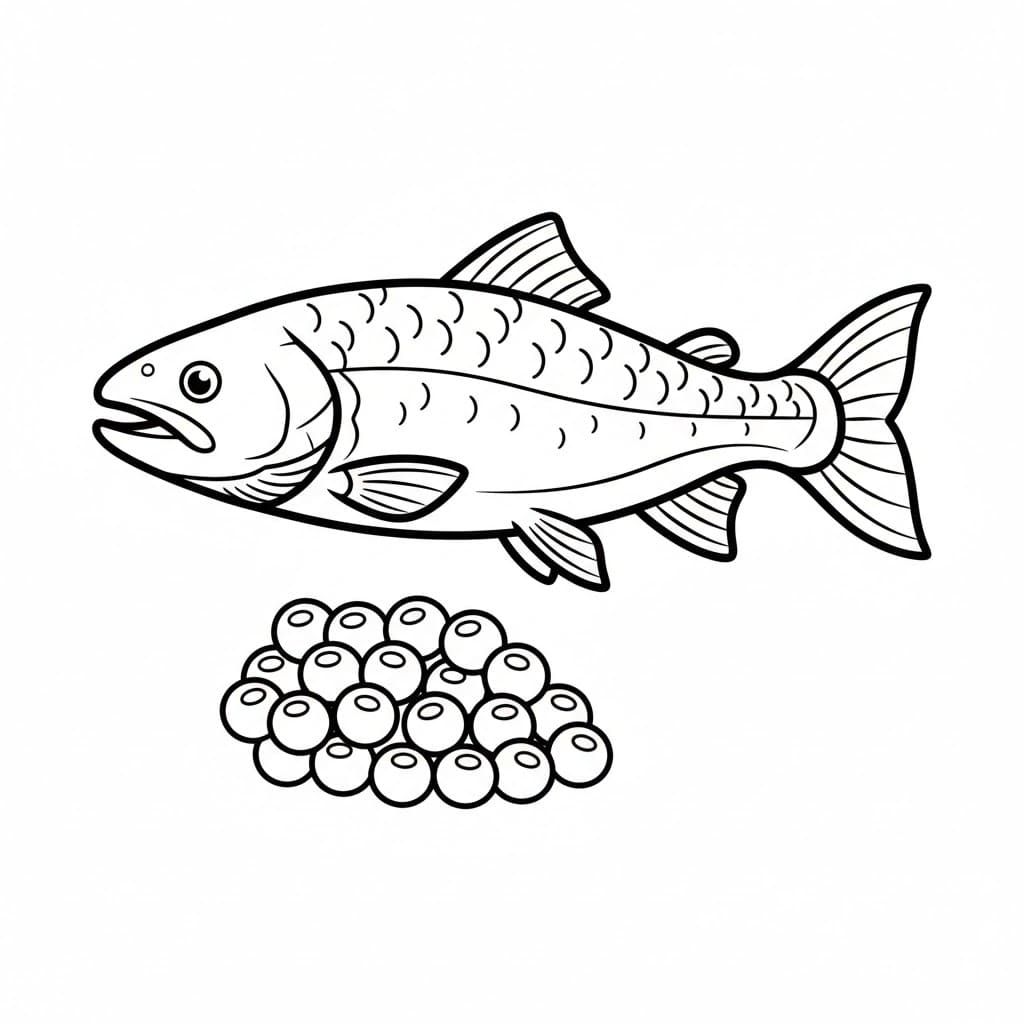 Laks og egg fargelegging