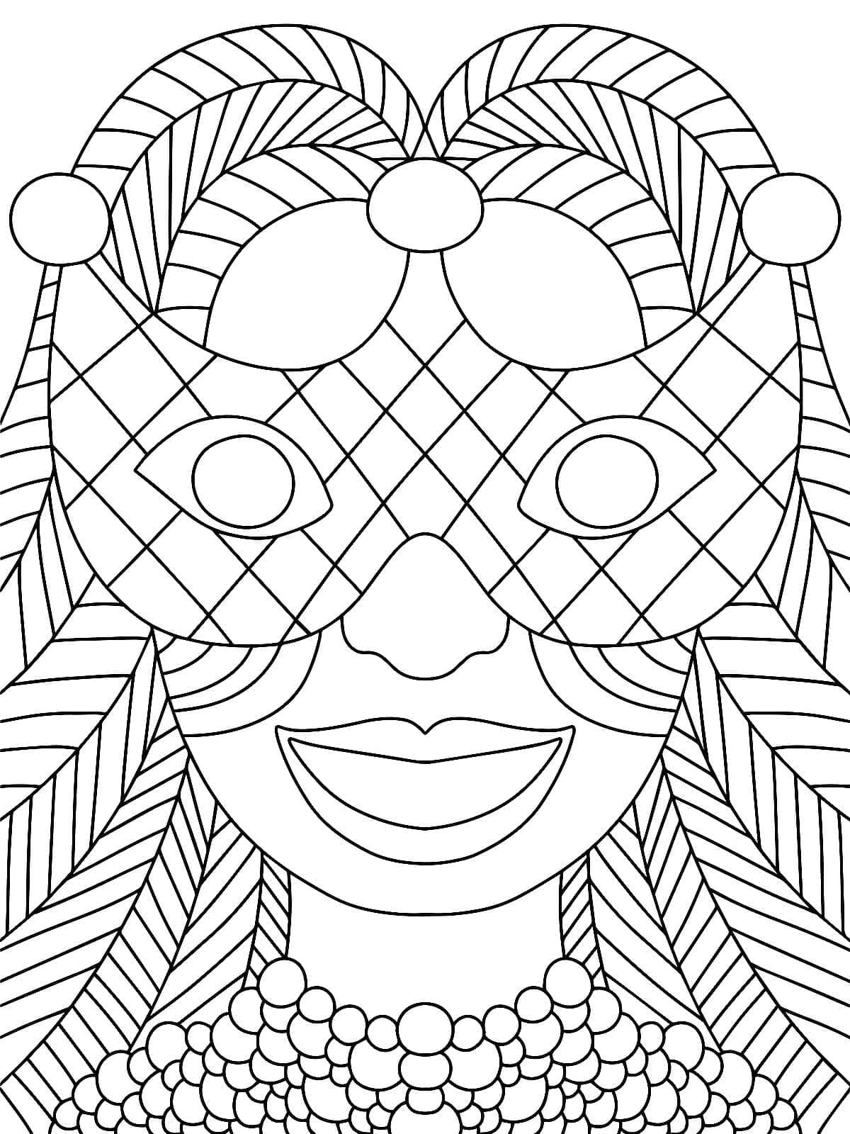 Mardi Gras gratis for barn fargelegging