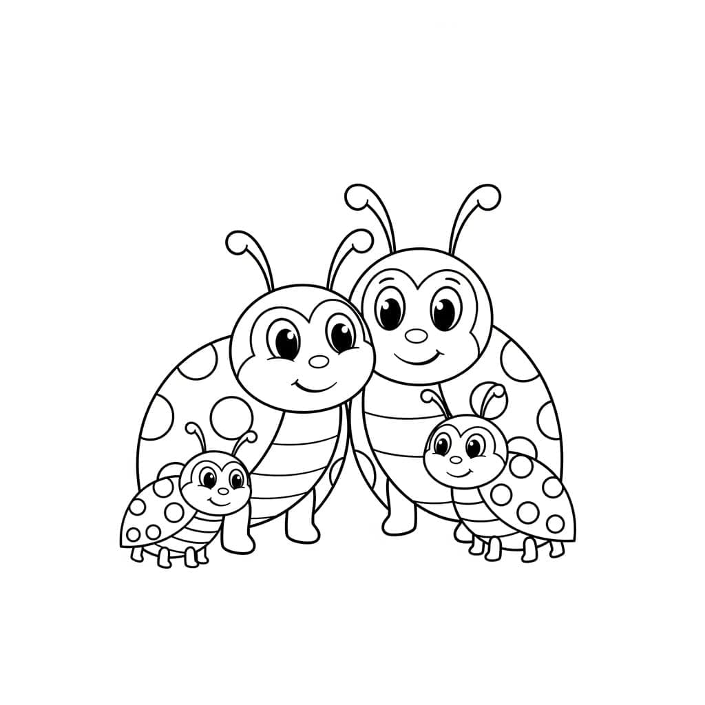 Marihønefamilie fargelegging