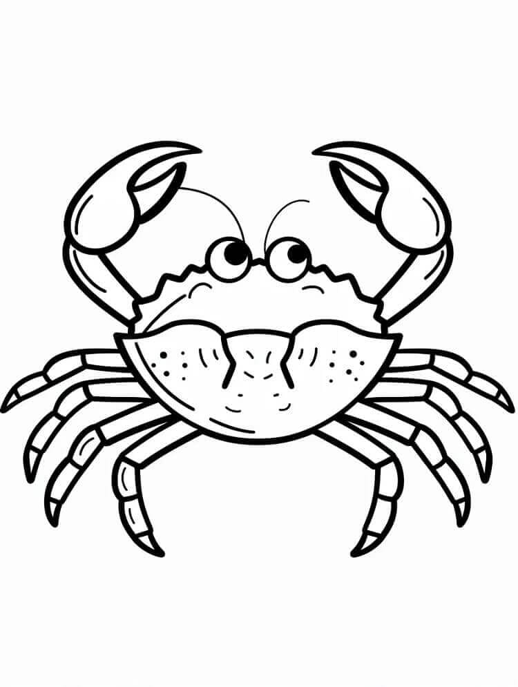 Morsom krabbe fargelegging