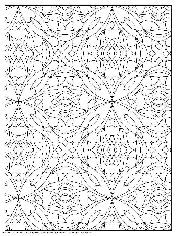 Mosaikk for voksne fargelegging