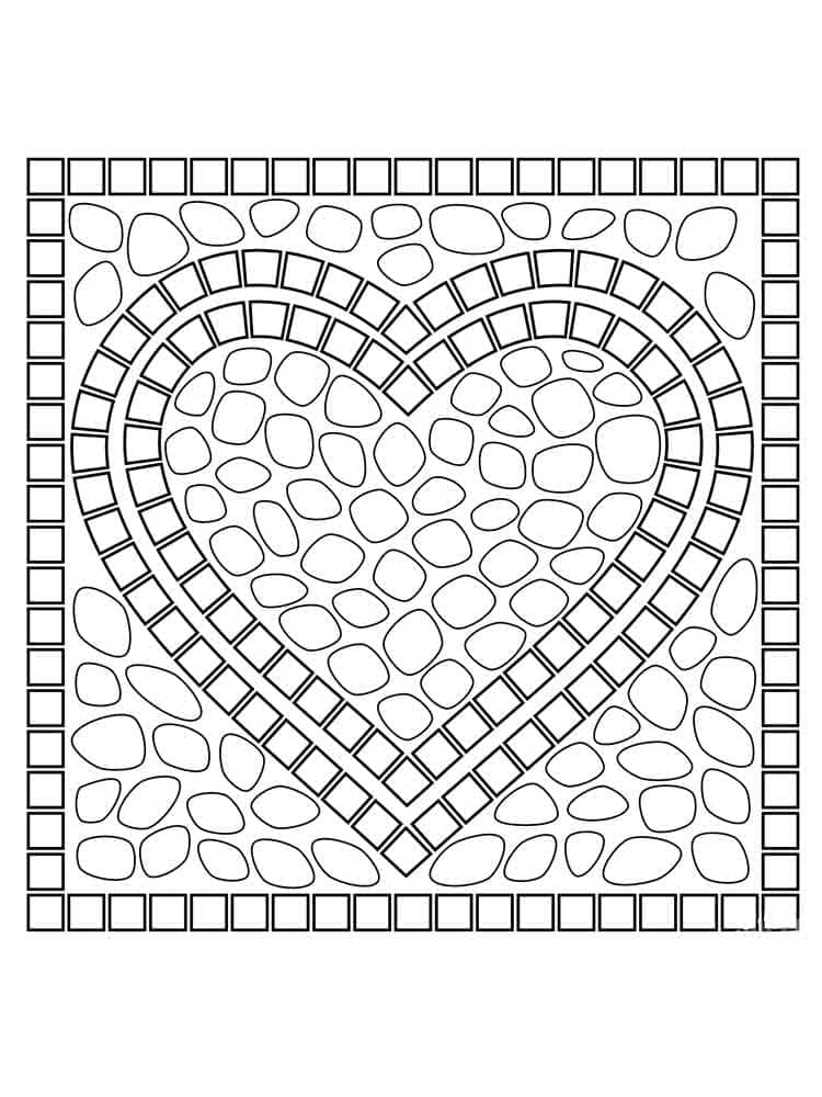 Mosaikkbilde gratis fargelegging