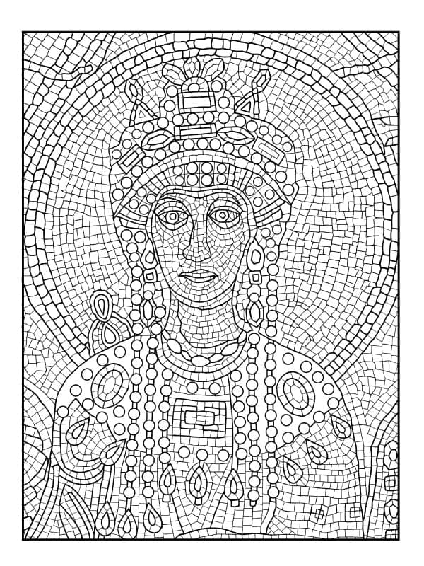 Mosaikkmønstre fargelegging