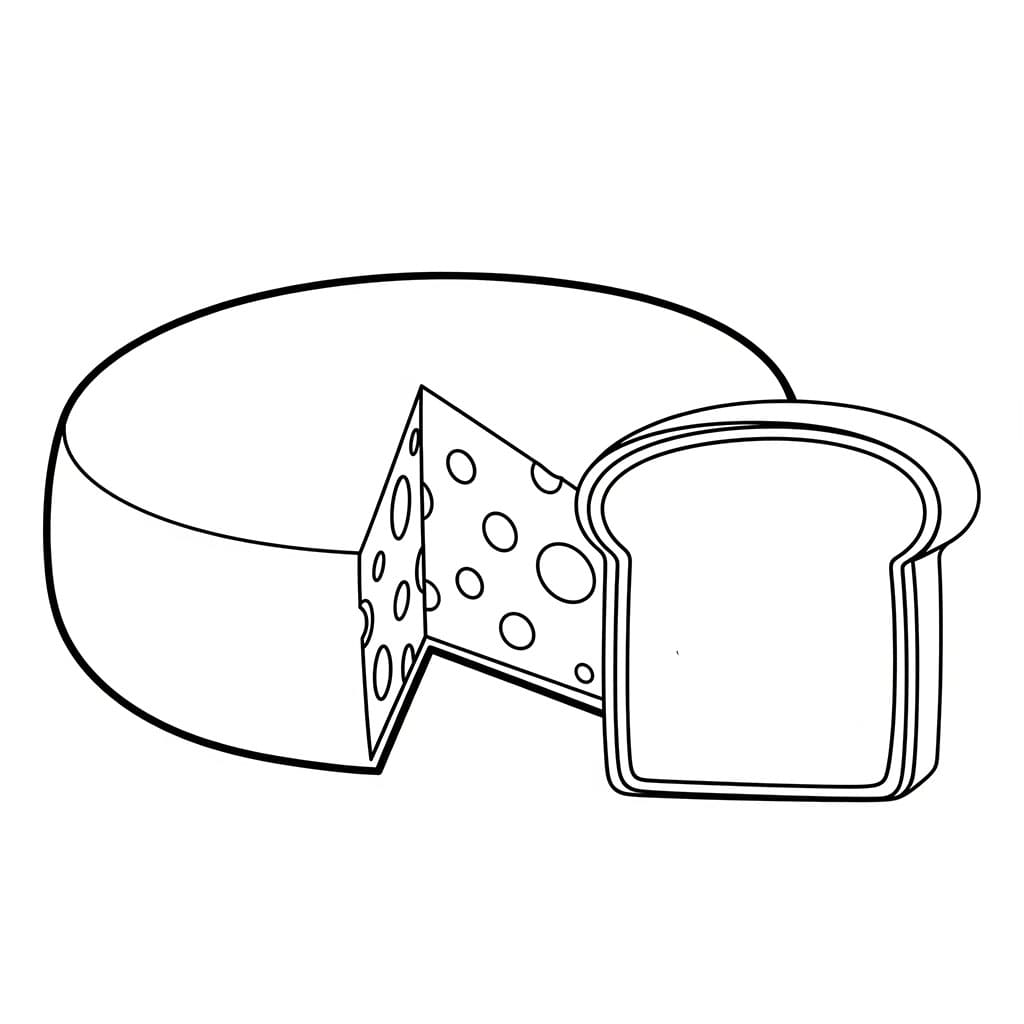 Ost og brød fargelegging
