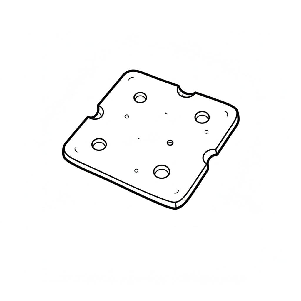 Osteskiver fargelegging