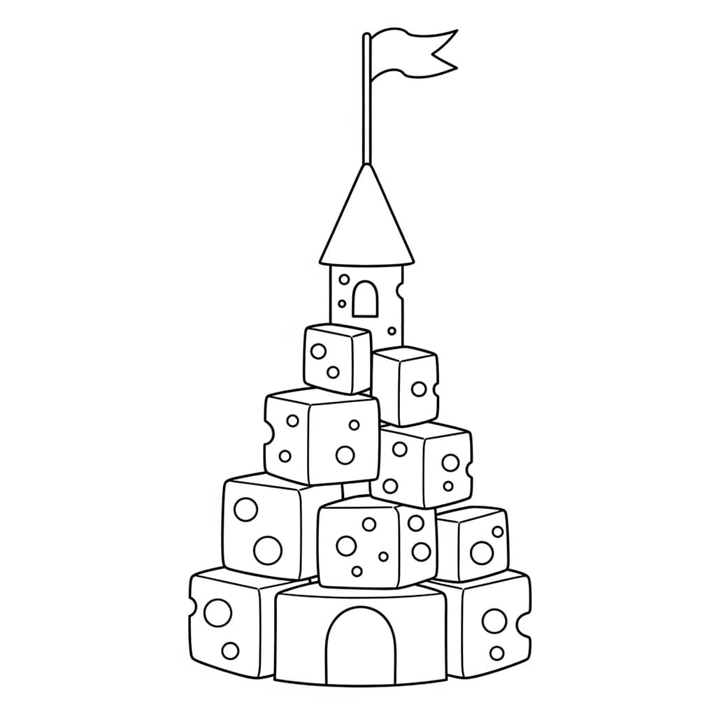 Osteslott fargelegging