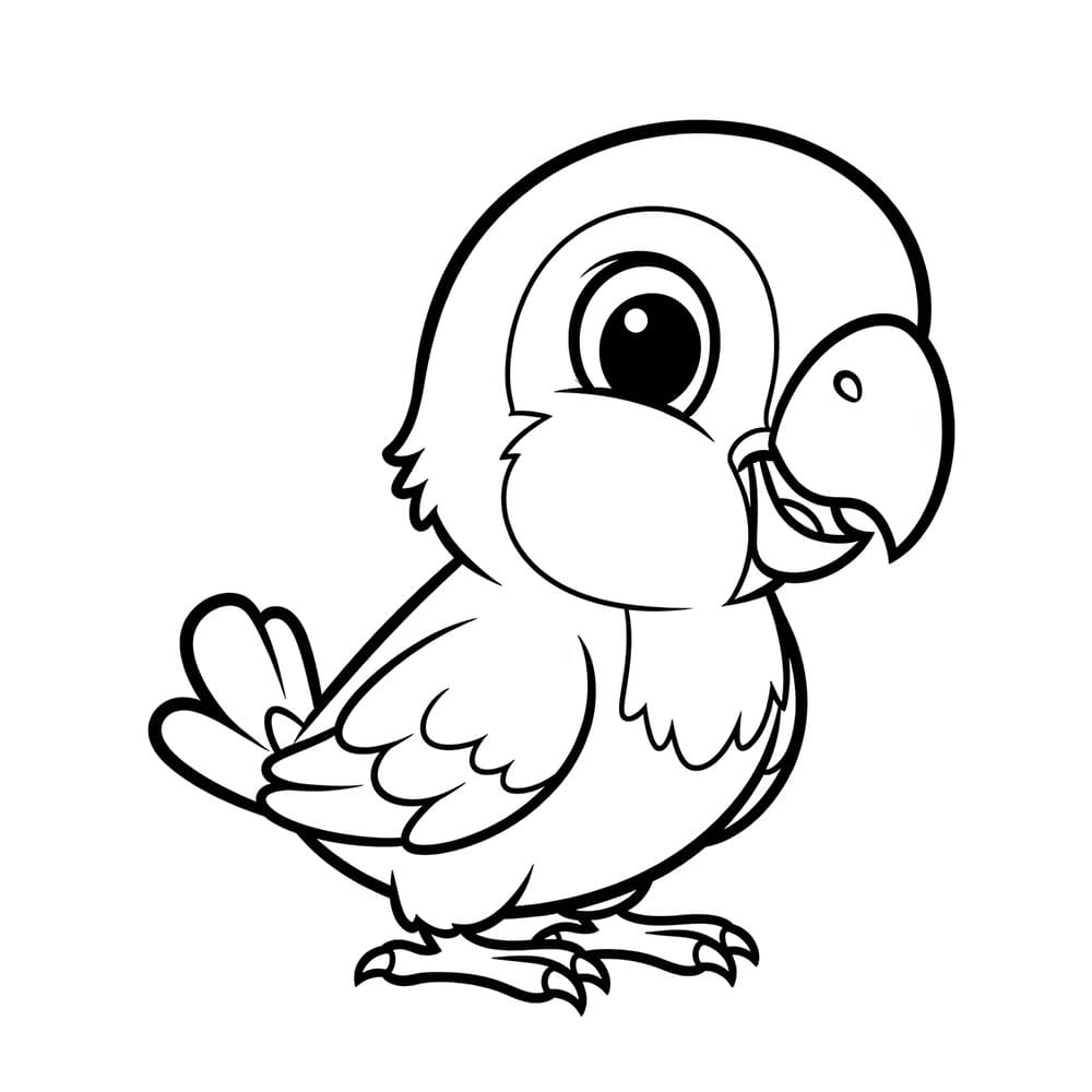 Papegøyeunge fargelegging