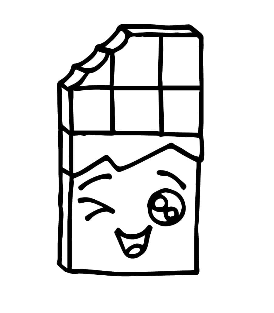 Pen sjokoladebar fargelegging