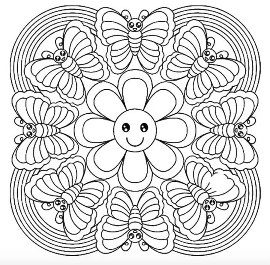 Perfekt abstrakt fargelegging