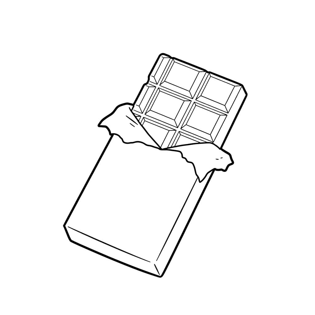 Sjokolade til utskrift fargelegging