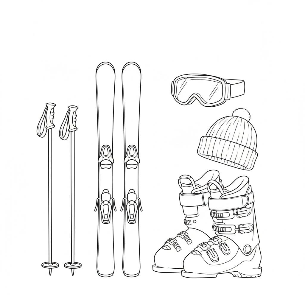 Skiutstyrsside fargelegging