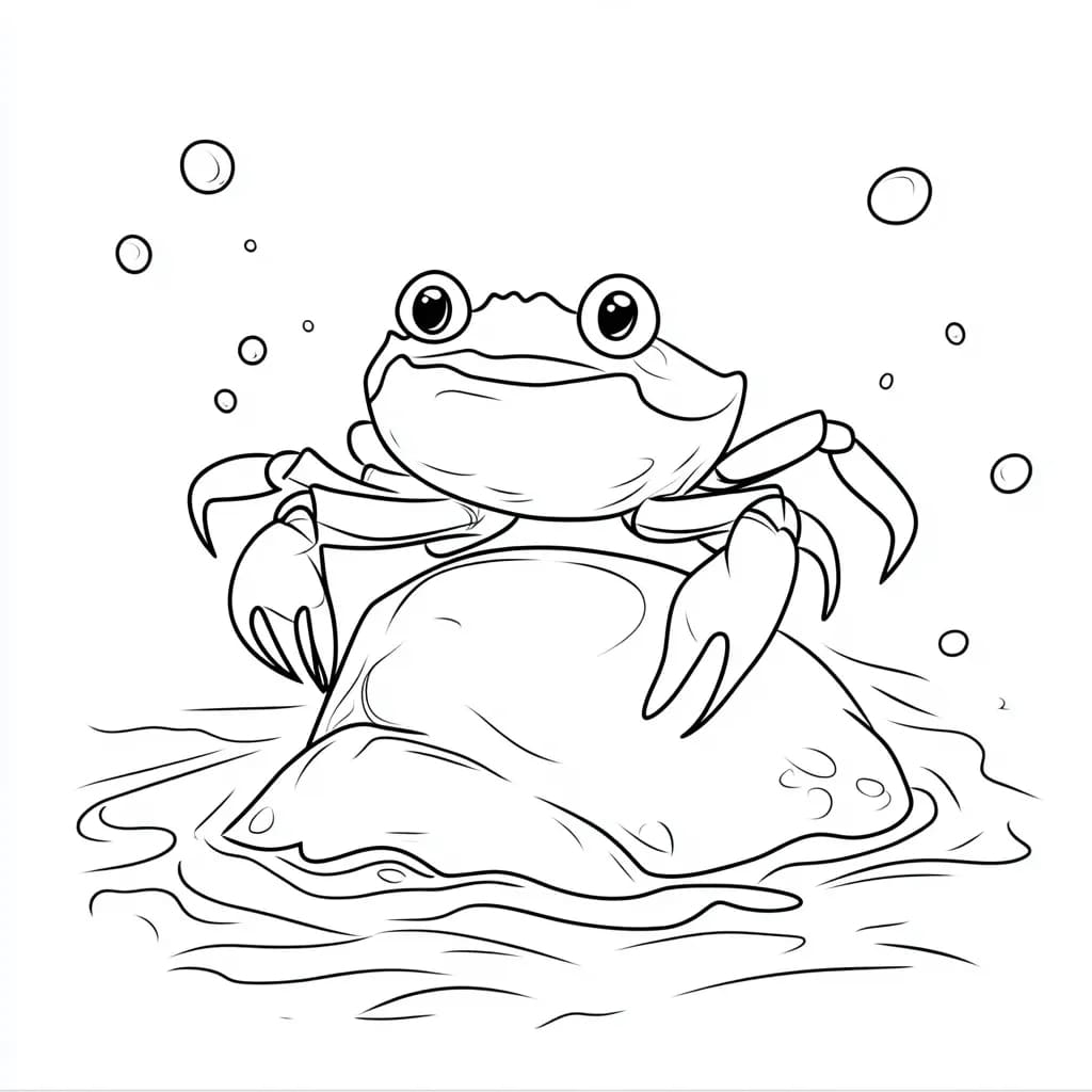 Skriv ut krabbe fargelegging