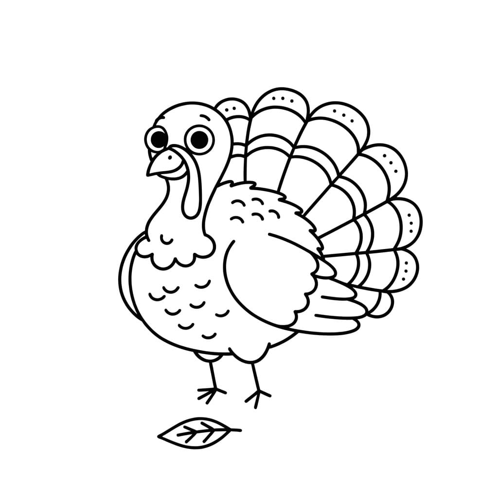 Småbens kalkun fargelegging