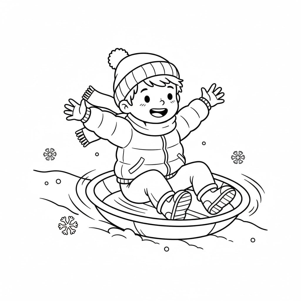 Snøskålsklie fargelegging