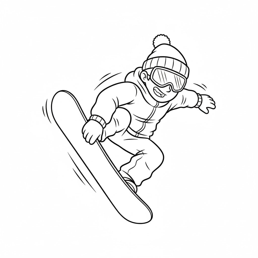 Snowboardtriks fargelegging