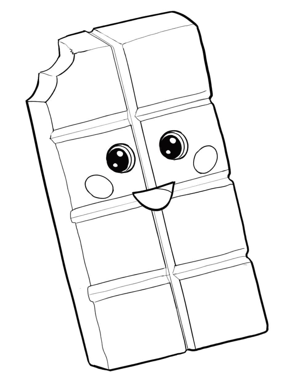 Søt sjokolade fargelegging