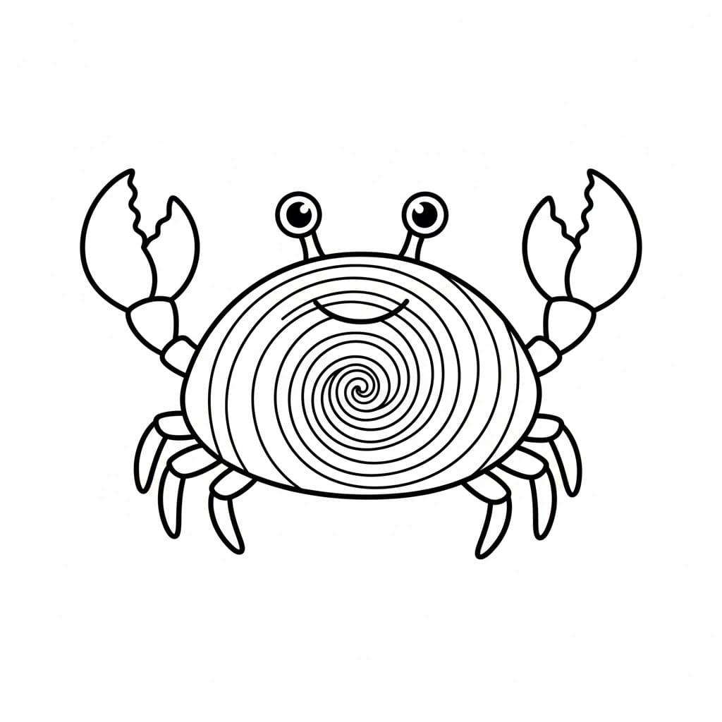 Spiralkrabbe fargelegging