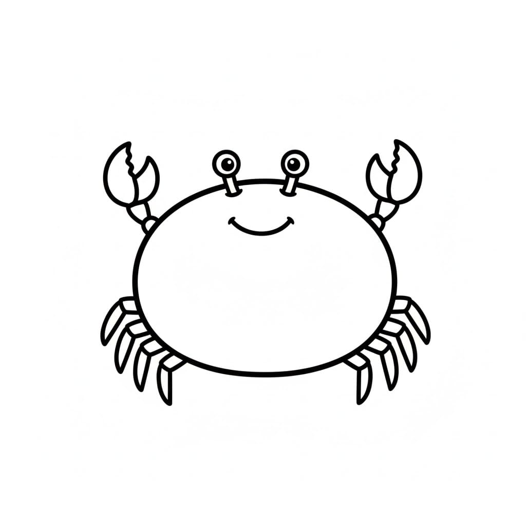 Stor krabbe fargelegging