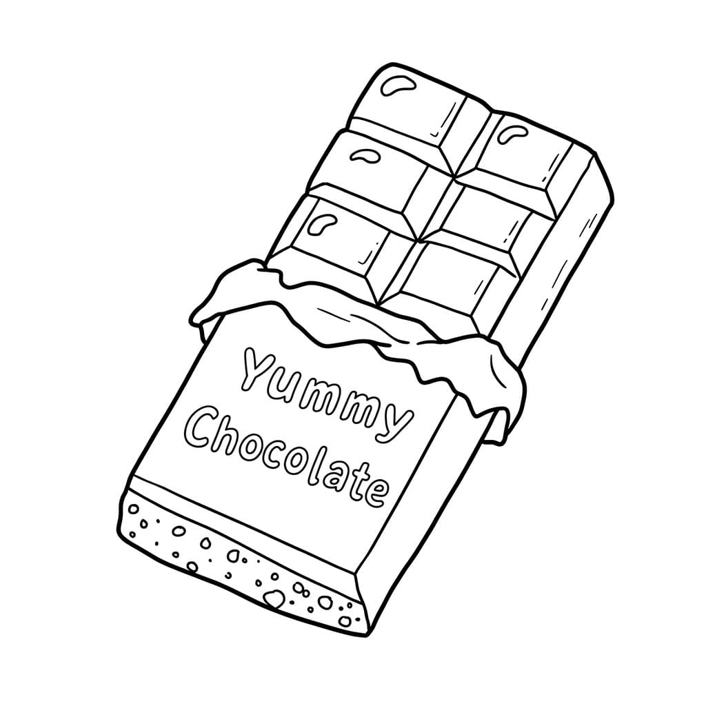 Stor vakker sjokolade fargelegging