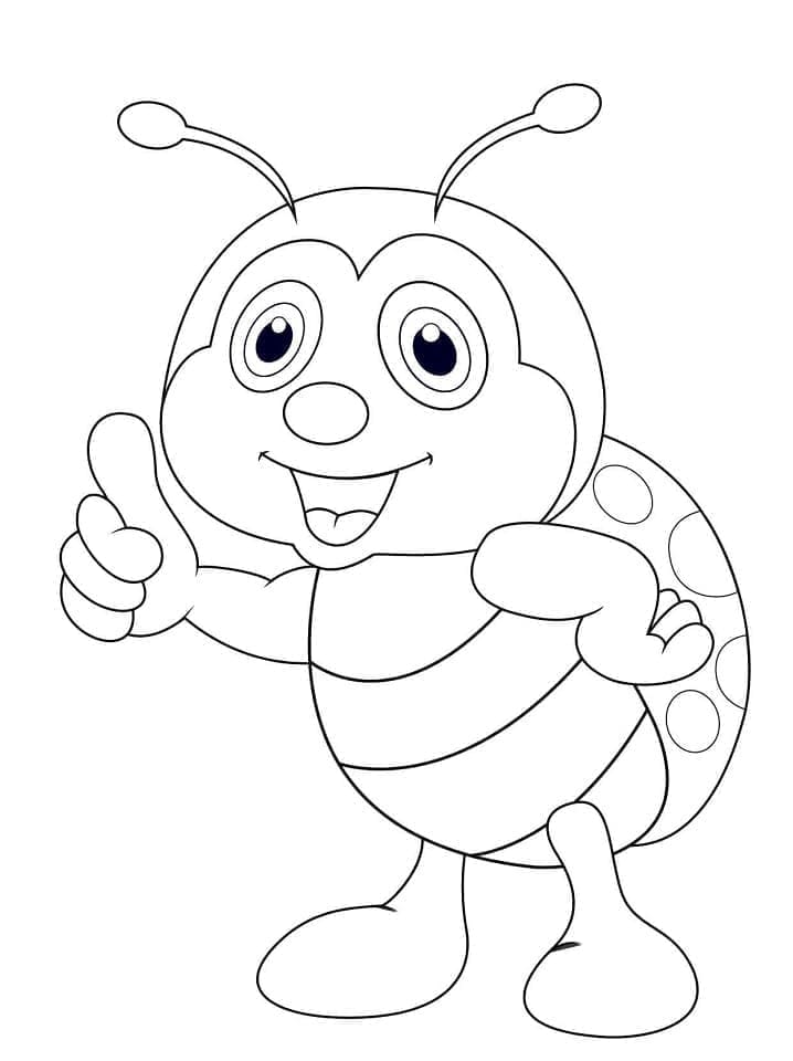 Tegneseriemarihøne fargelegging