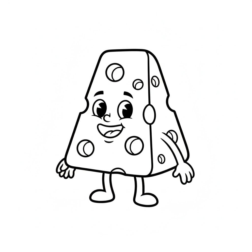 Tegneserieost fargelegging