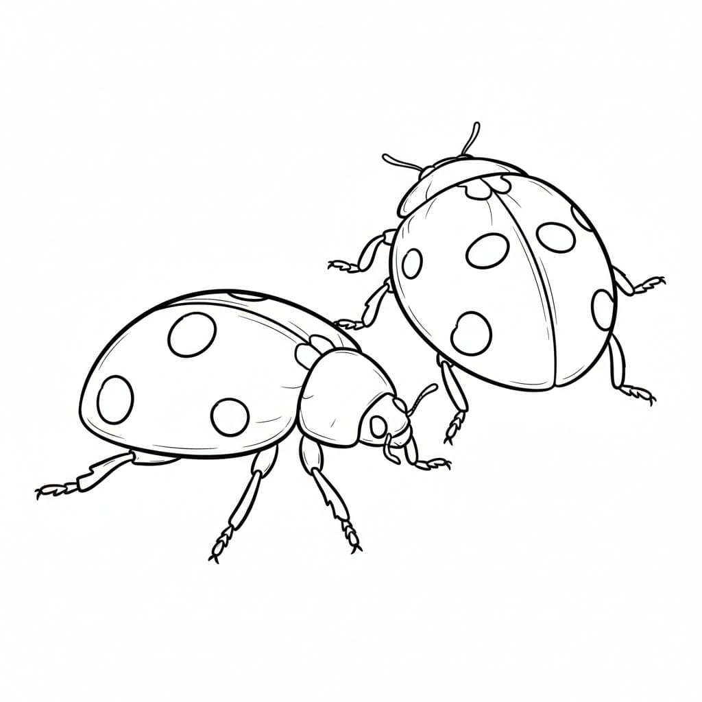 Marihøne Fargelegging