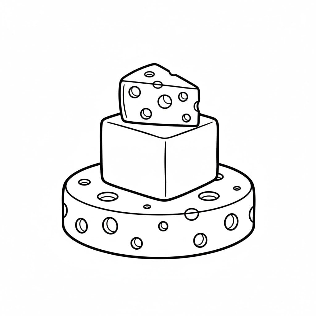 Vakker ost fargelegging