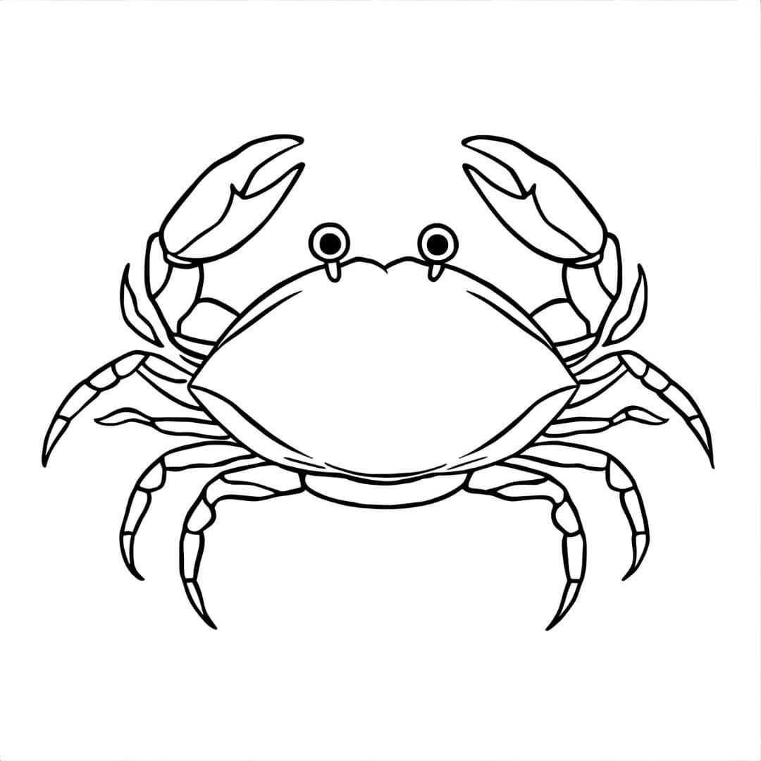 Vanlig krabbe fargelegging