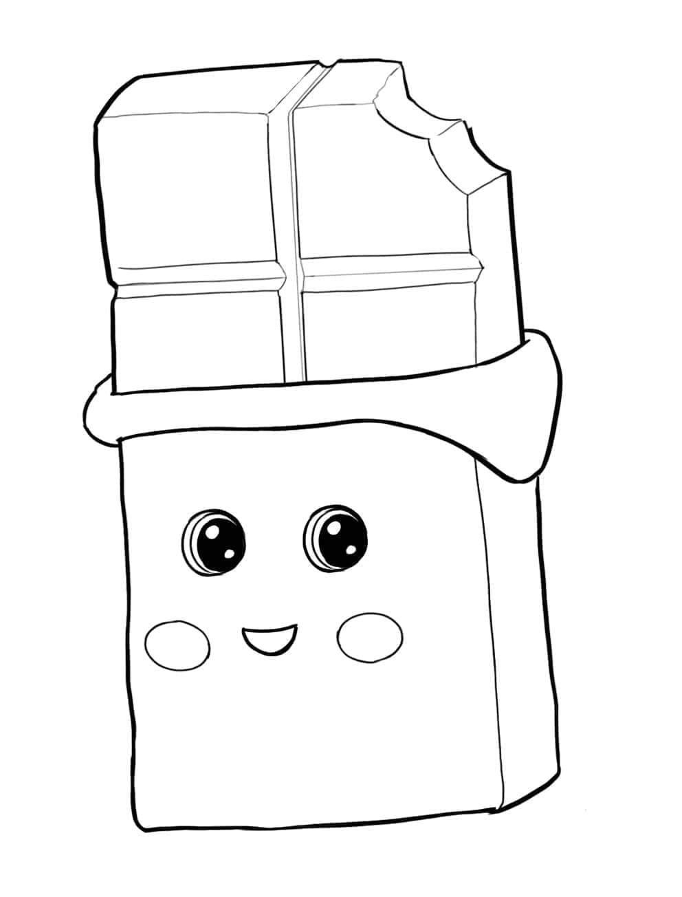 Veldig søt sjokolade fargelegging