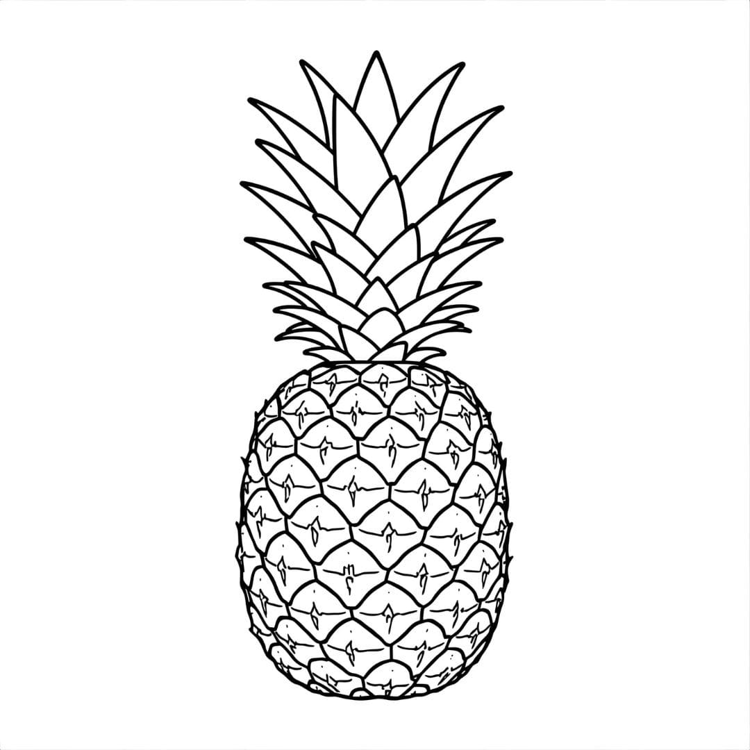 Ananas gratis bilde fargelegging