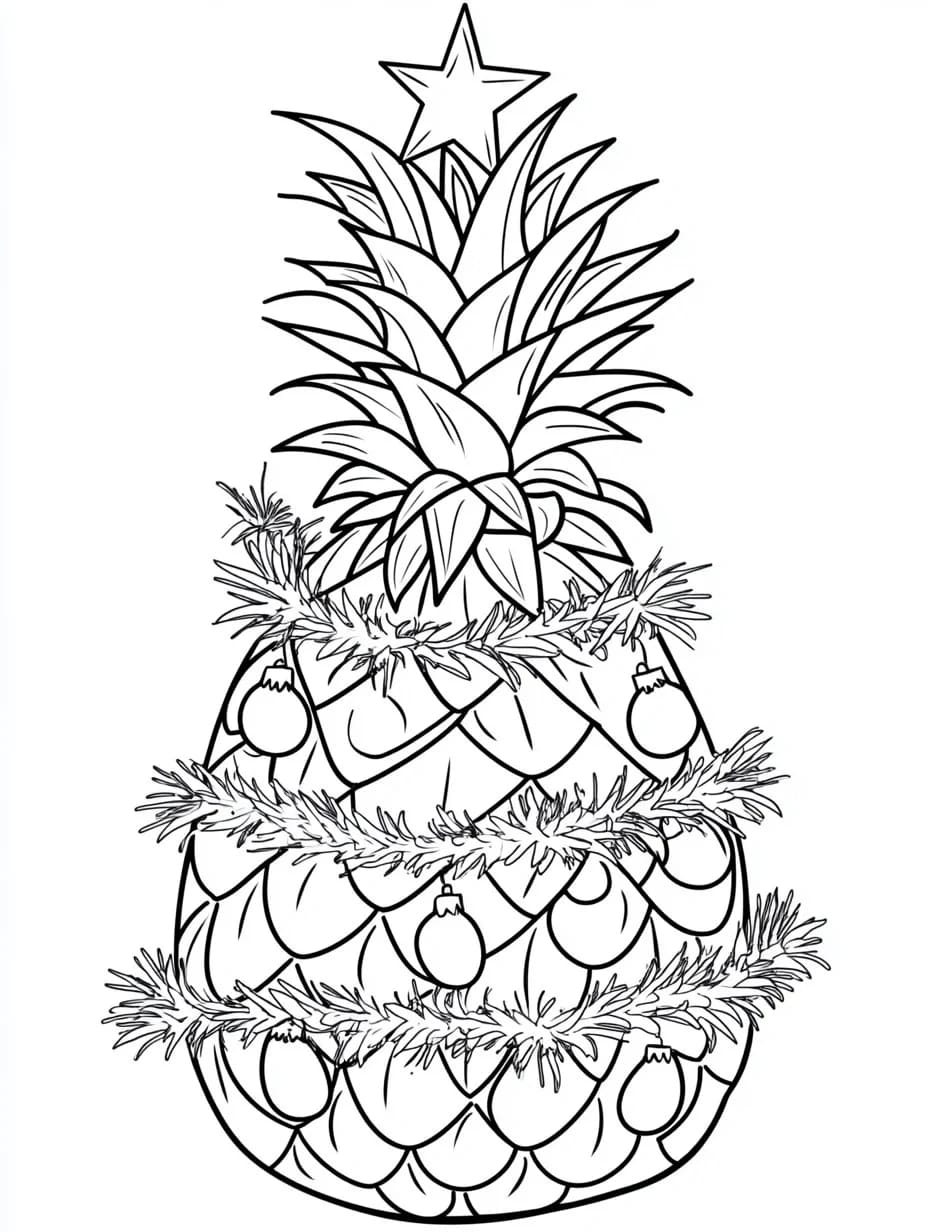 Ananasjul fargelegging