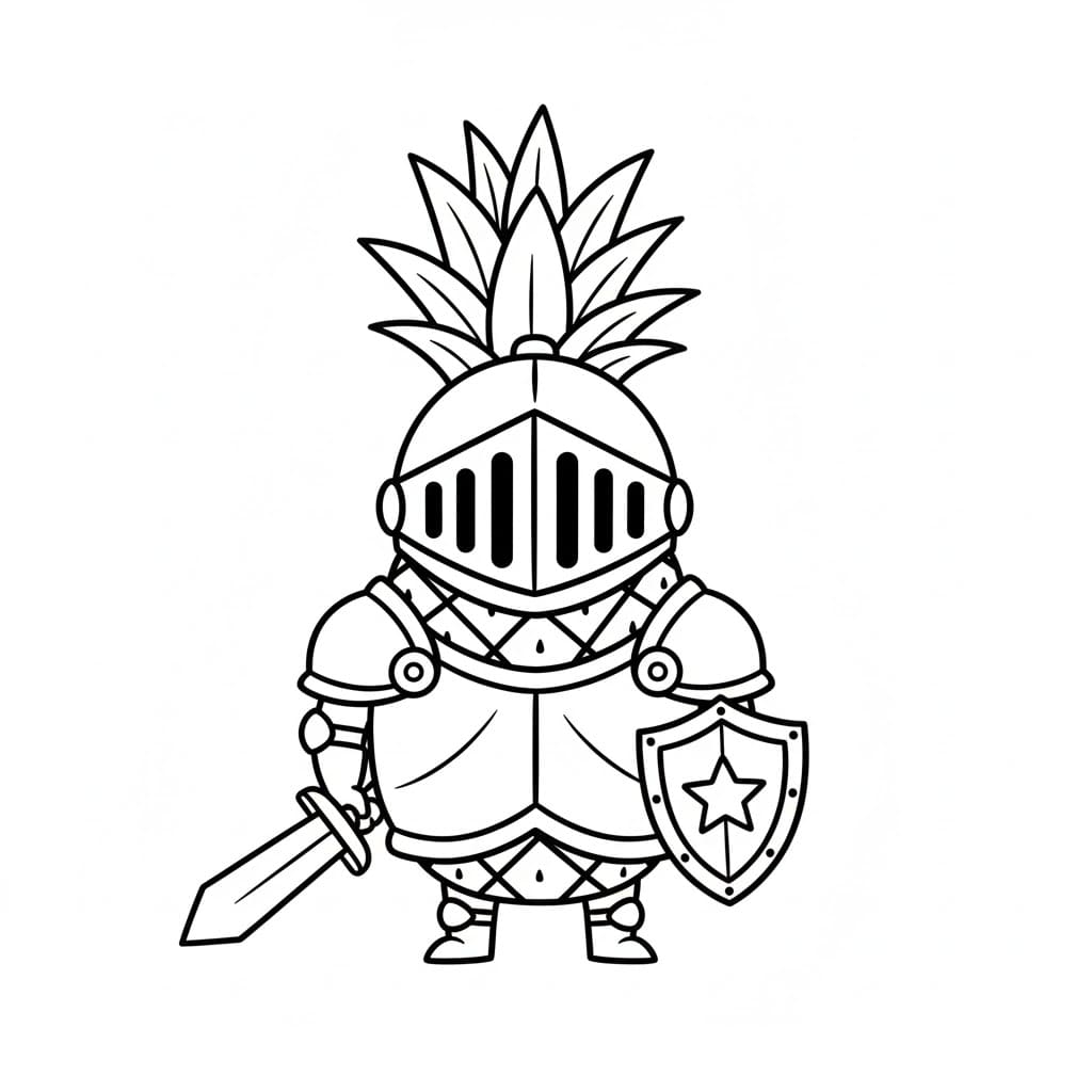 Ananasridder fargelegging