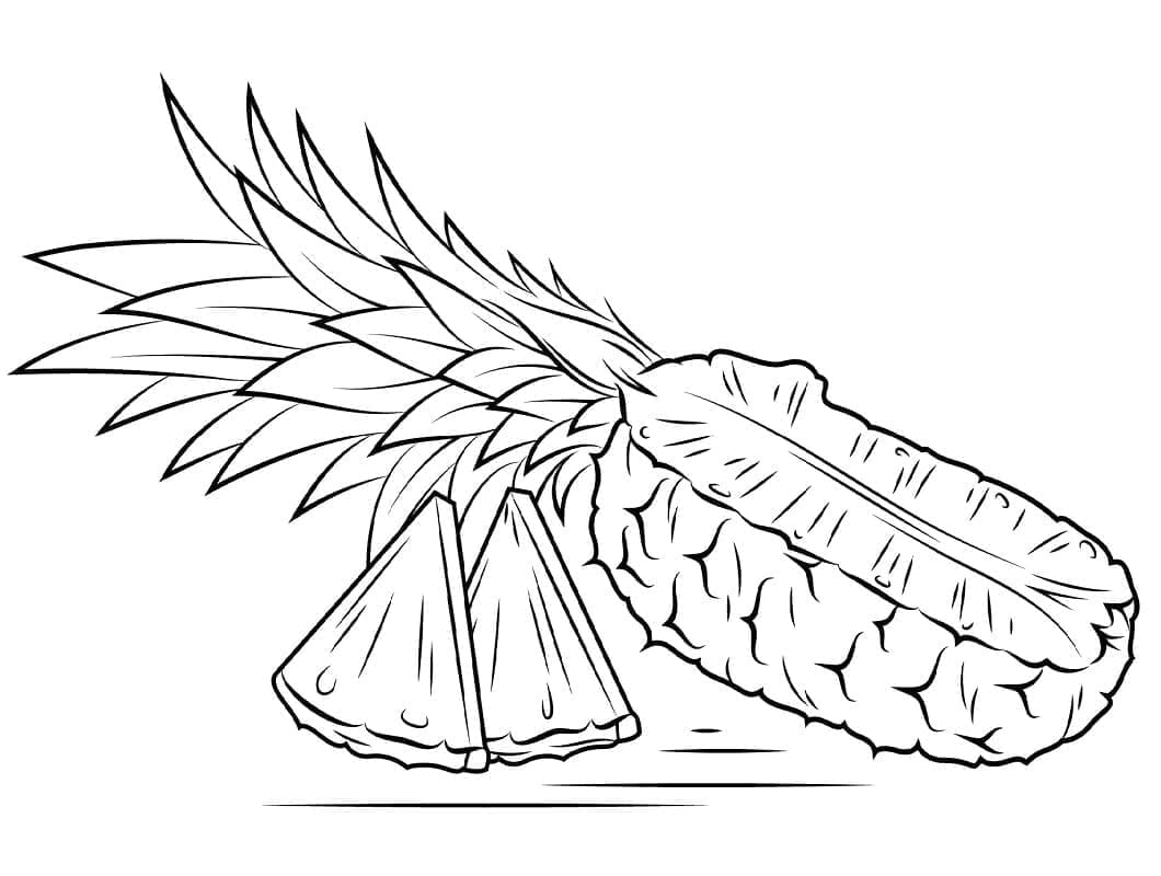 Ananastrykk fargelegging