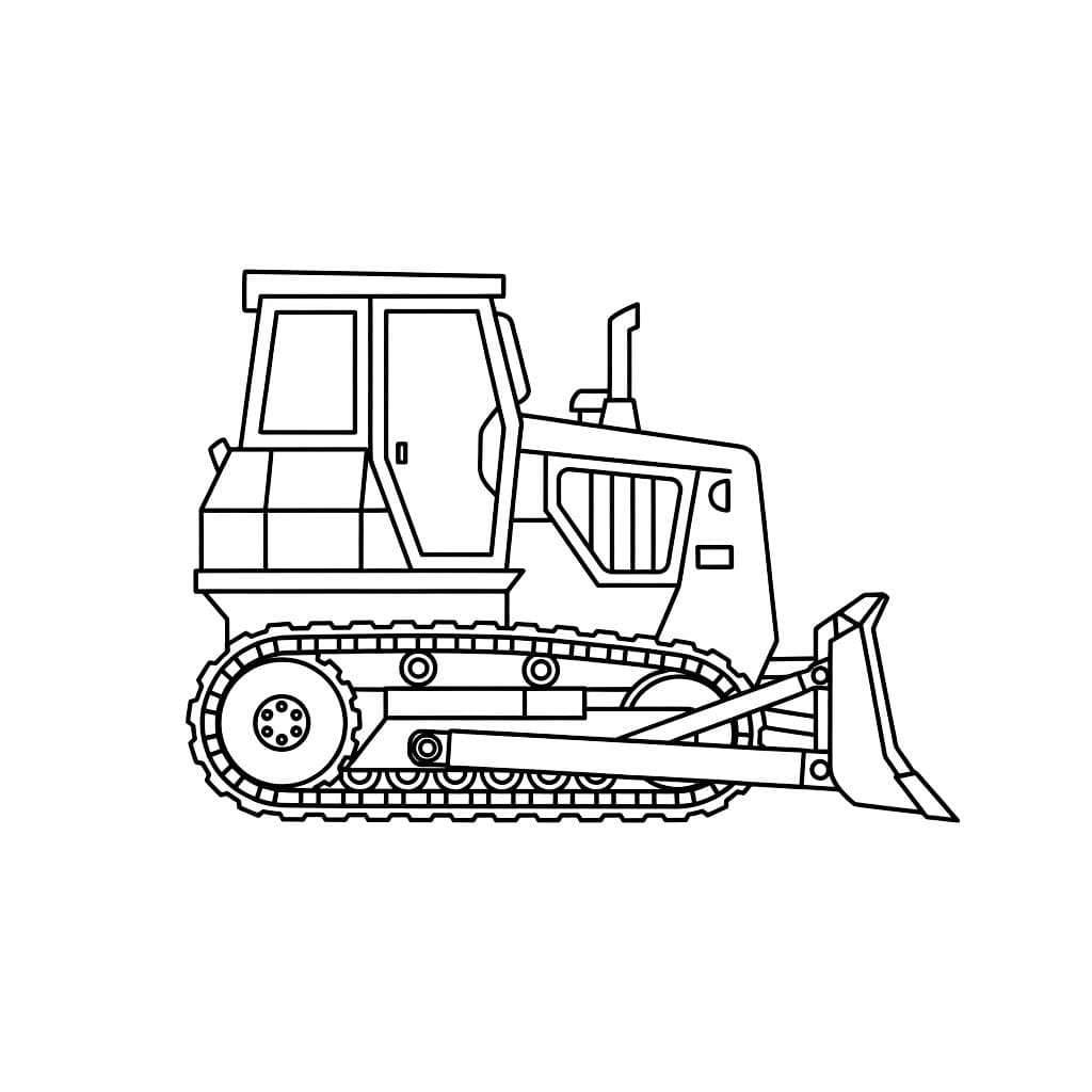 Beltegående bulldoser fargelegging