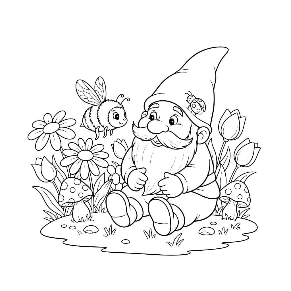 Biehjelper Gnome fargelegging