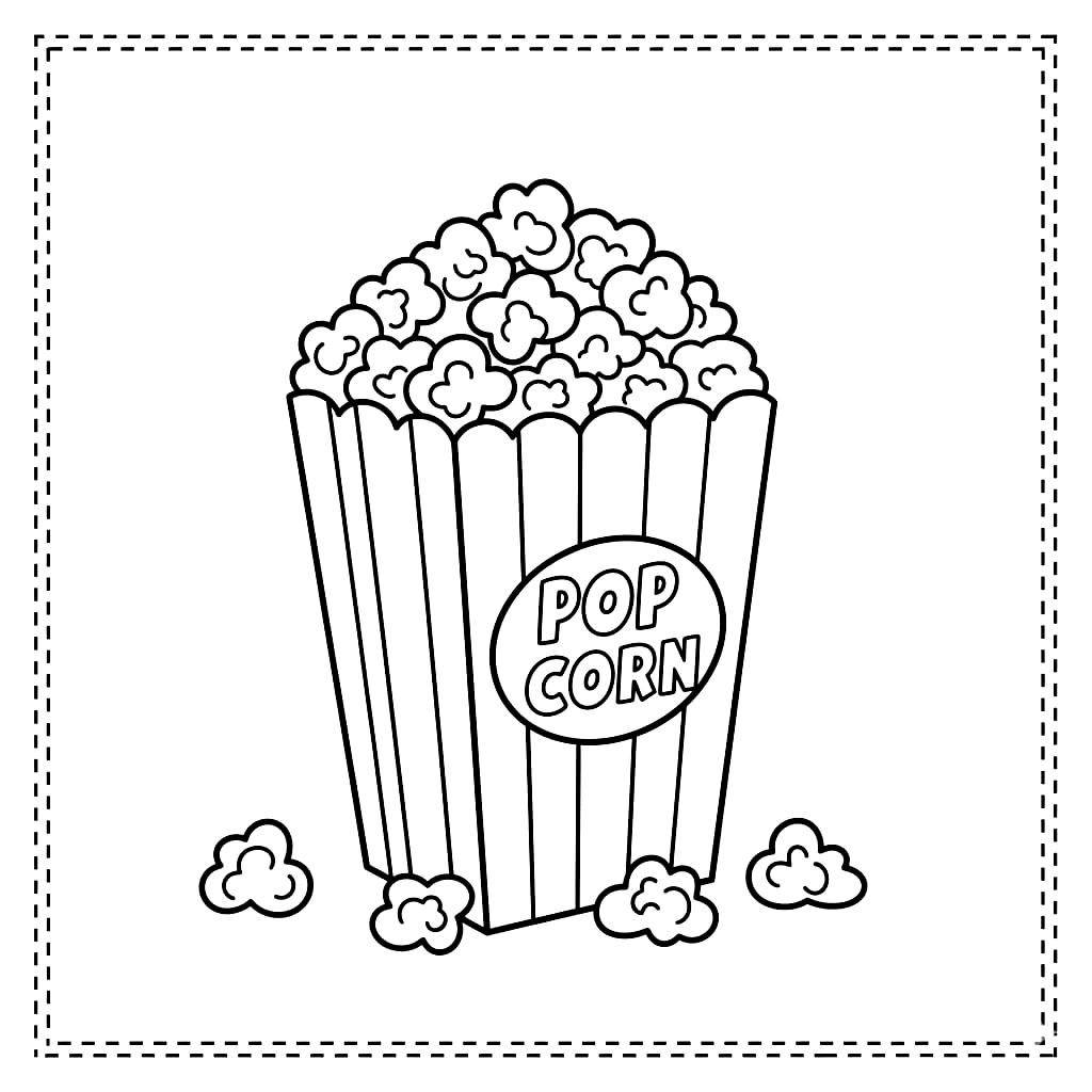 Bilde uten popcorn fargelegging