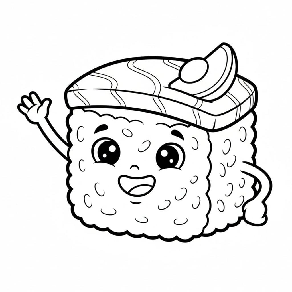 Bølgesushi fargelegging