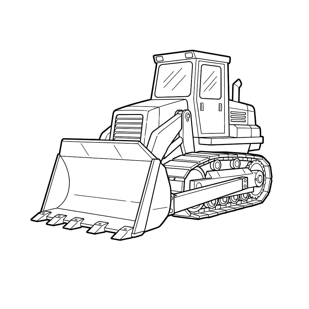 Bulldoser hviler fargelegging